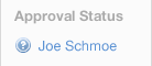 Approval status list
