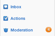 Moderation link