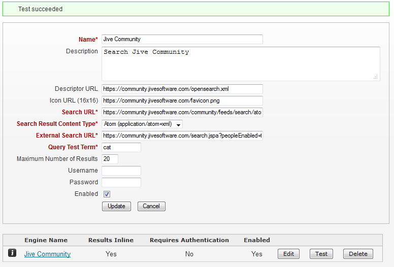 Opensearch edit properties