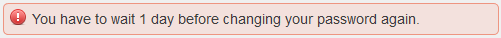 Notification about too quick update