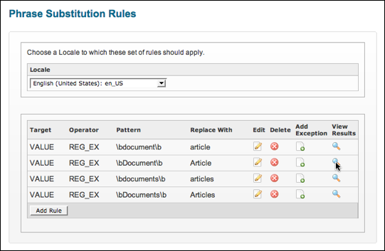 Advanced Phrase Substitution Rules