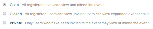 Event Visibility and Attendance Policy