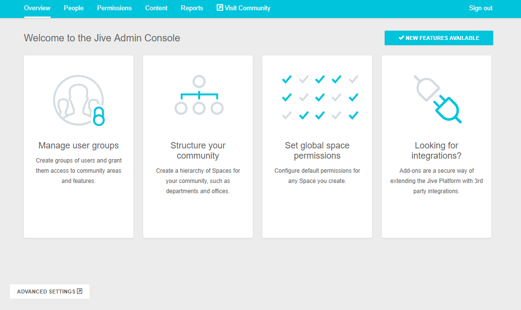 The Admin Console screenshot