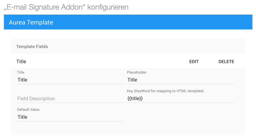And one more example of Email Signature add-on screenshot