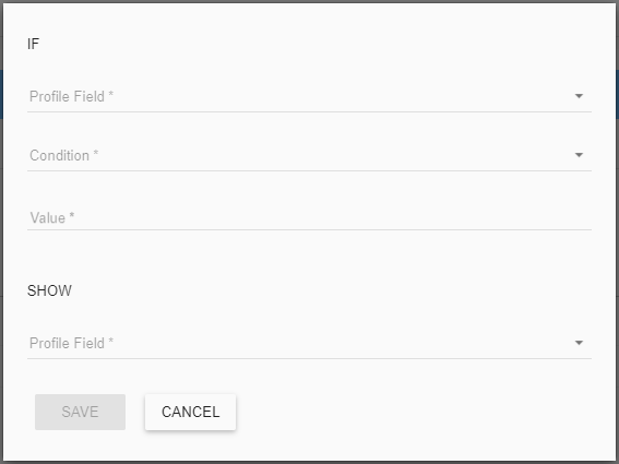 Configuring a condition