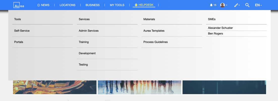 An example of Advanced Navigation add-on