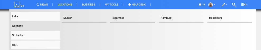 An example of Advanced Navigation add-on