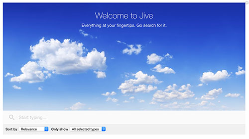 Another example of Advanced Search tile