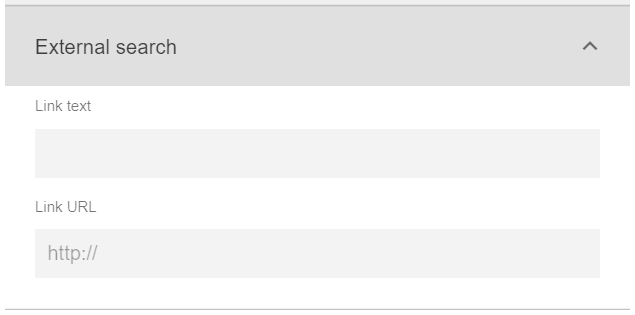 Advanced Search tile: Places filter settings