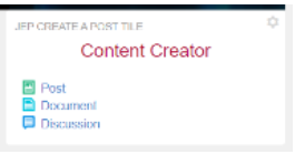 Another example of Create a Post tile