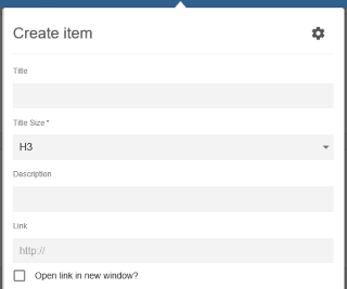 Grid Layout tile: Item details