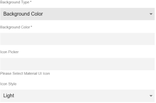 Grid Layout tile: Background settings, example 2