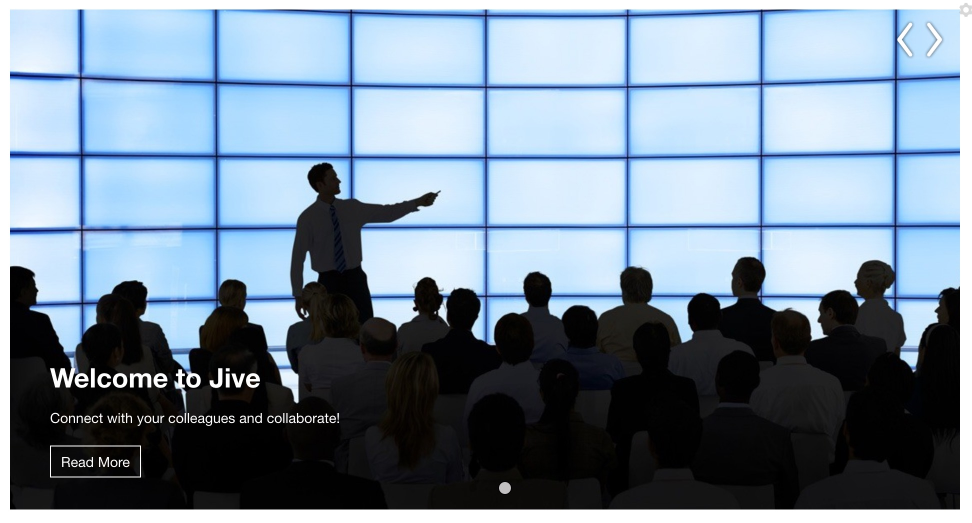 An example of Slideshow tile
