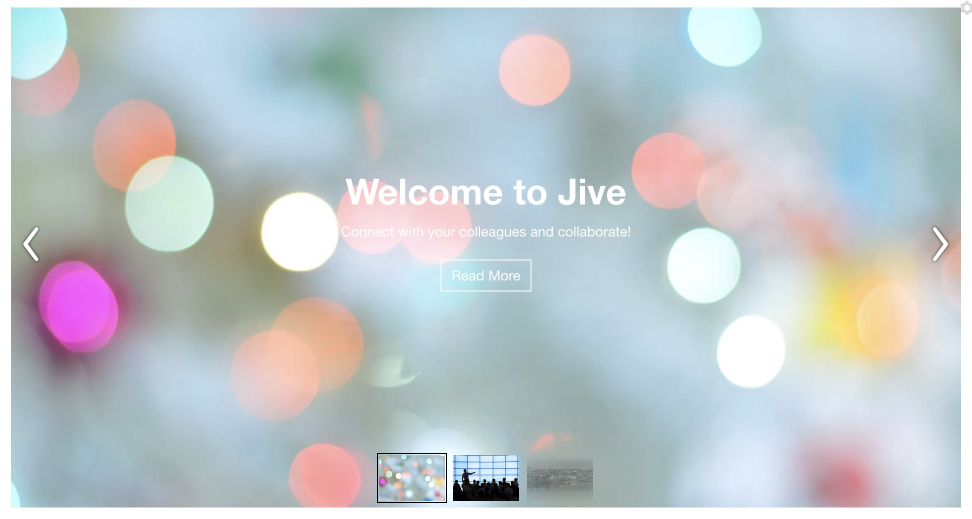 Another example of Slideshow tile