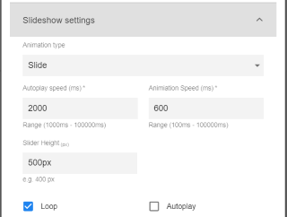 Slideshow Settings: Overlay