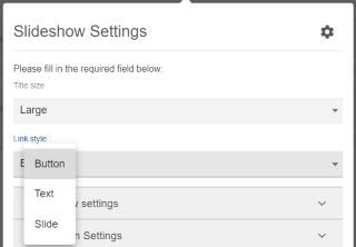 Slideshow Settings: Overlay