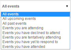 Event sets list