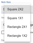 Grid Layout tile: Item size selection