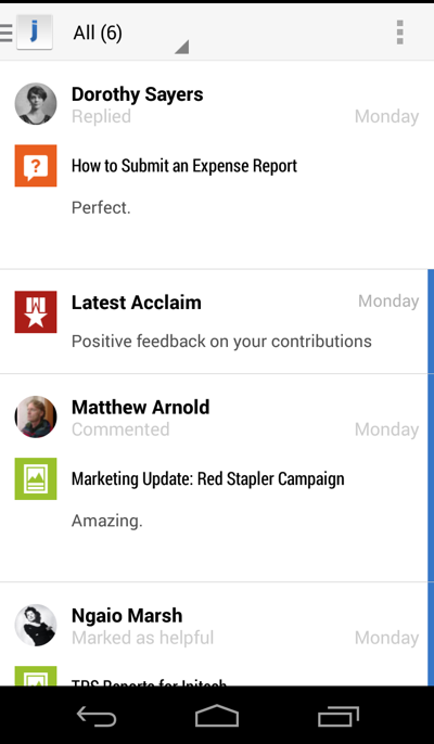 Android Inbox Example